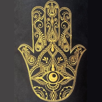 YoZenga kokertas Hamsa Olive Black, compacte yoga tas met rits voor mat & essentials