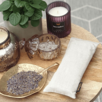 Bergkristal Oogkussen met lijnzaad & lavendel | YoZenga