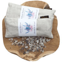 Bergkristal Oogkussen met lijnzaad & lavendel | YoZenga