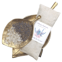 Bergkristal Oogkussen met lijnzaad & lavendel | YoZenga