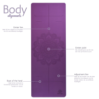 Yogamat Mandala Flower Violet Purple | Blue