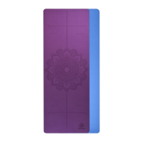 Yogamat Mandala Flower Violet Purple | Blue