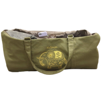 Yogatas Ohm Olifant Olive green, ruime yoga tas met rits voor mat & accessoires