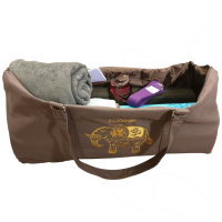 Yogatas Ohm Olifant Très Taupe, ruime yoga tas met rits voor mat & accessoires