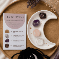 Love Healing Kristallen Cadeauset met Maan Schaal