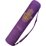 YoZenga kokertas Hamsa Deep Purple, compacte yoga tas met rits voor mat & essentials