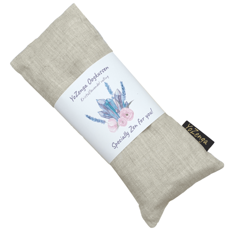 Bergkristal Oogkussen met lijnzaad & lavendel | YoZenga