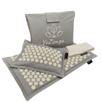 Premium Acupressuur Set Lotus Graceful Grey met mat & kussen | YoZenga