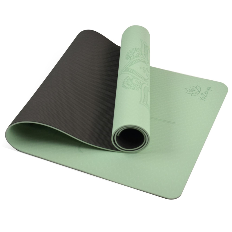 Yogamat Mandala Flower Matcha | Black