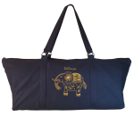 Yogatas Ohm Olifant Night blue, ruime yoga tas met rits voor mat & accessoires