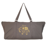 Yogatas Ohm Olifant Stone grey, ruime yoga tas met rits voor mat & accessoires