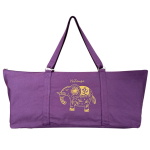Yogatas Ohm Olifant Deep Purple, ruime yoga tas met rits voor mat & accessoires