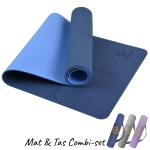 Mat & tas combi-set Lotus Nightblue | Lightblue