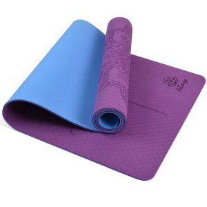 Yogamat Mandala Flower Violet Purple | Blue