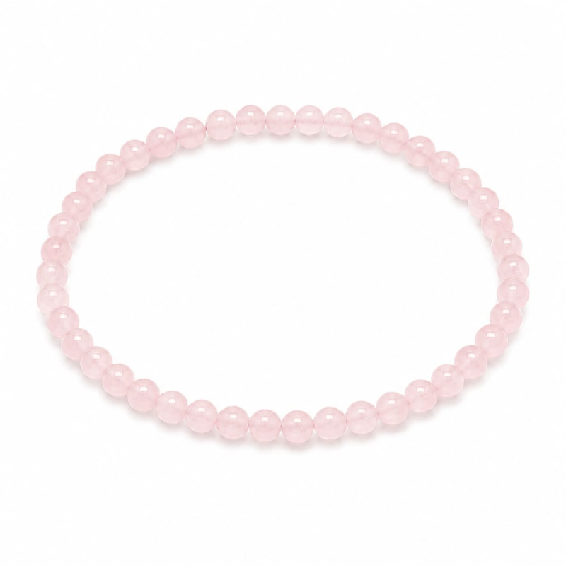  Rozenkwarts Armband 4 mm – Liefde & Harmonie