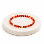 Carneool Armband 4 mm – Vitaliteit & Zelfvertrouwen