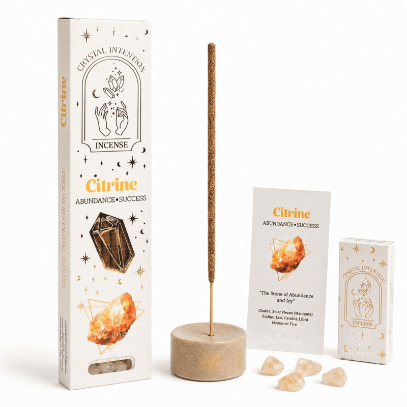Crystal Intention Wierook Palo Santo – Citrien