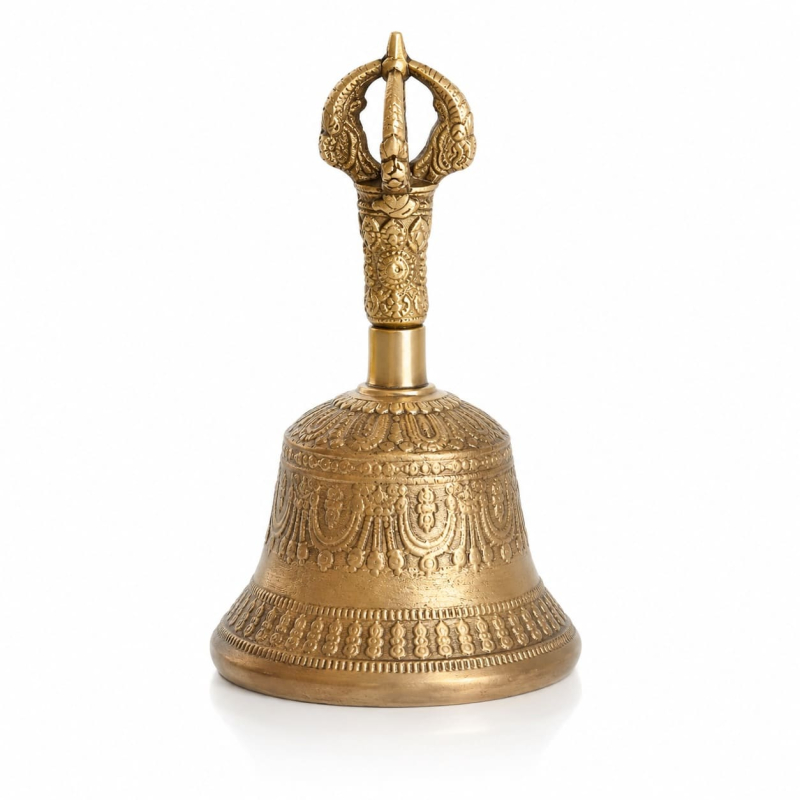 Gegraveerde Dorje Bell van Messing