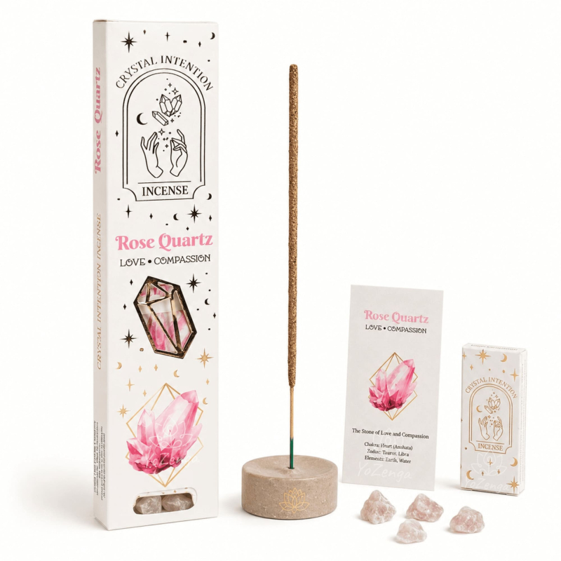 Crystal Intention Wierook Roos – Rose Quartz