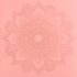 Yogamat Mandala Flower Salmon Pink | Blue