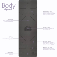 Yogamat Lotus Black | Grey