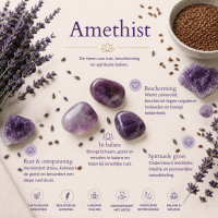 Amethist Oogkussen met lijnzaad & lavendel | YoZenga