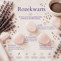 Rozekwarts, lijnzaad & Lavendel
