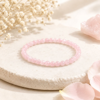  Rozenkwarts Armband 4 mm – Liefde & Harmonie