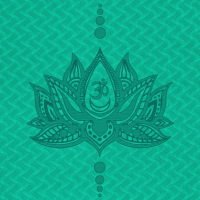 Yogamat Lotus Forest Green | Black